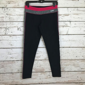 Bebe Sport black pink cropped leggings